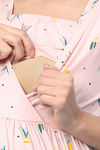 InnerSense Maternity Bamboo Cotton Loungewear Top - Pink Dogwood — thumbnail 5